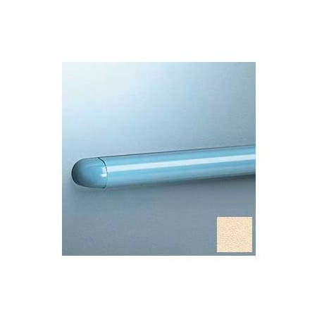 Pawling Accent Rail, Rounded W/Aluminum Retainer, 1-1/8"H x 12'L, Ivory EB-25-12-2